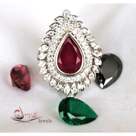 Interchangeable Gemstone Cocktail Ring